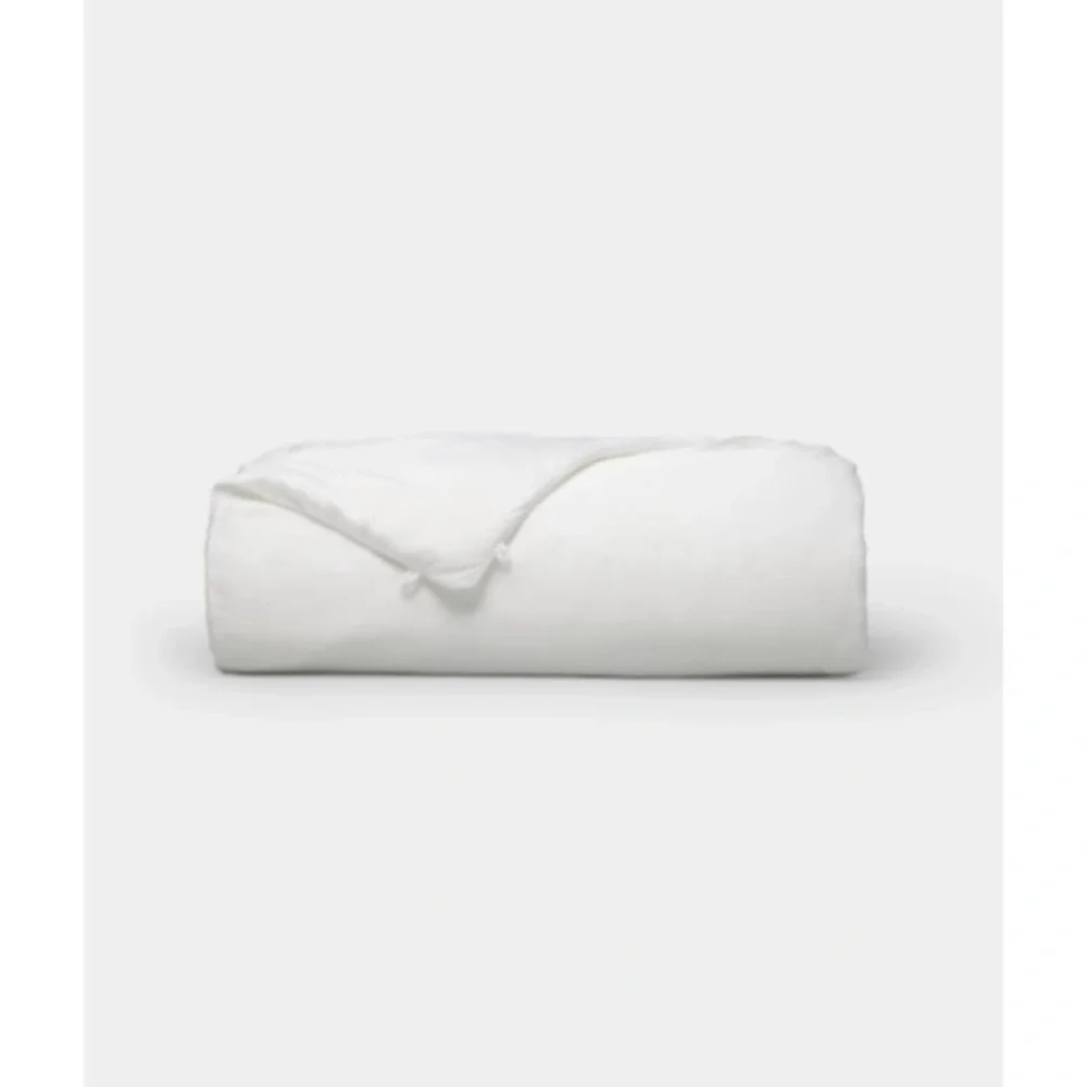 COZY EARTH Elegant White Silk Comforter TWIN